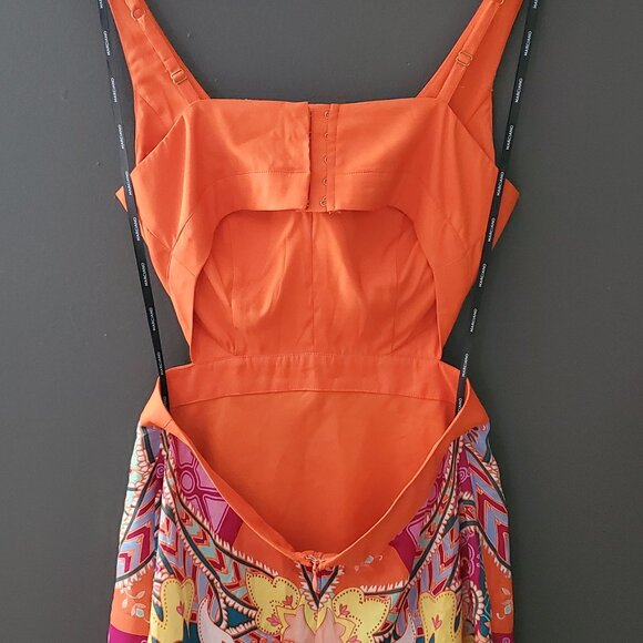 Silk Cutout Mini Dress - Picture 2 of 4